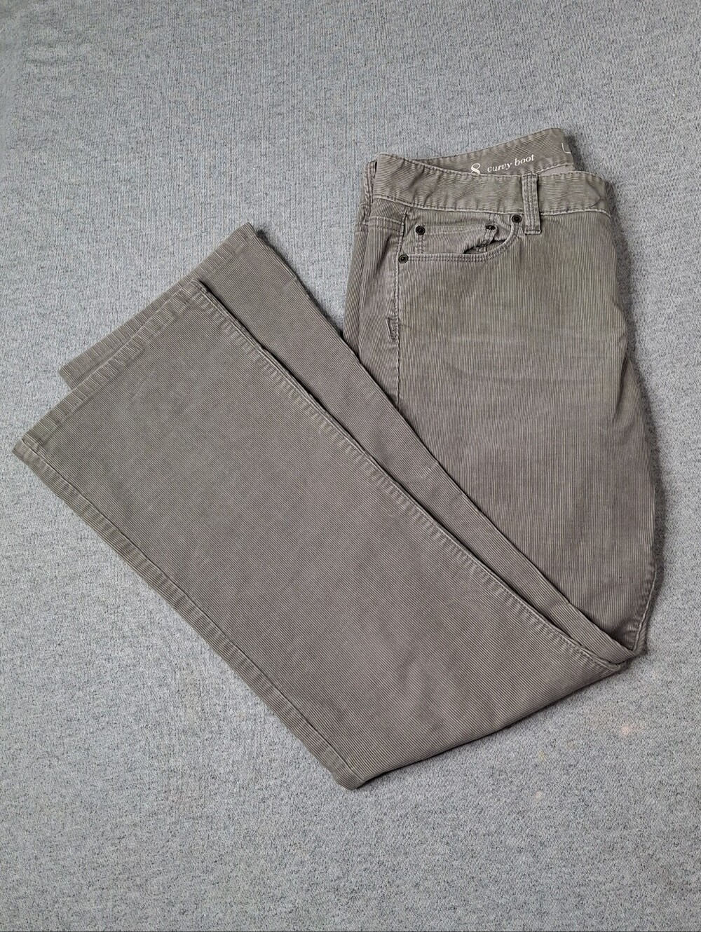 LOFT Curvy Bootcut Olive Corduroy Pants 29/8